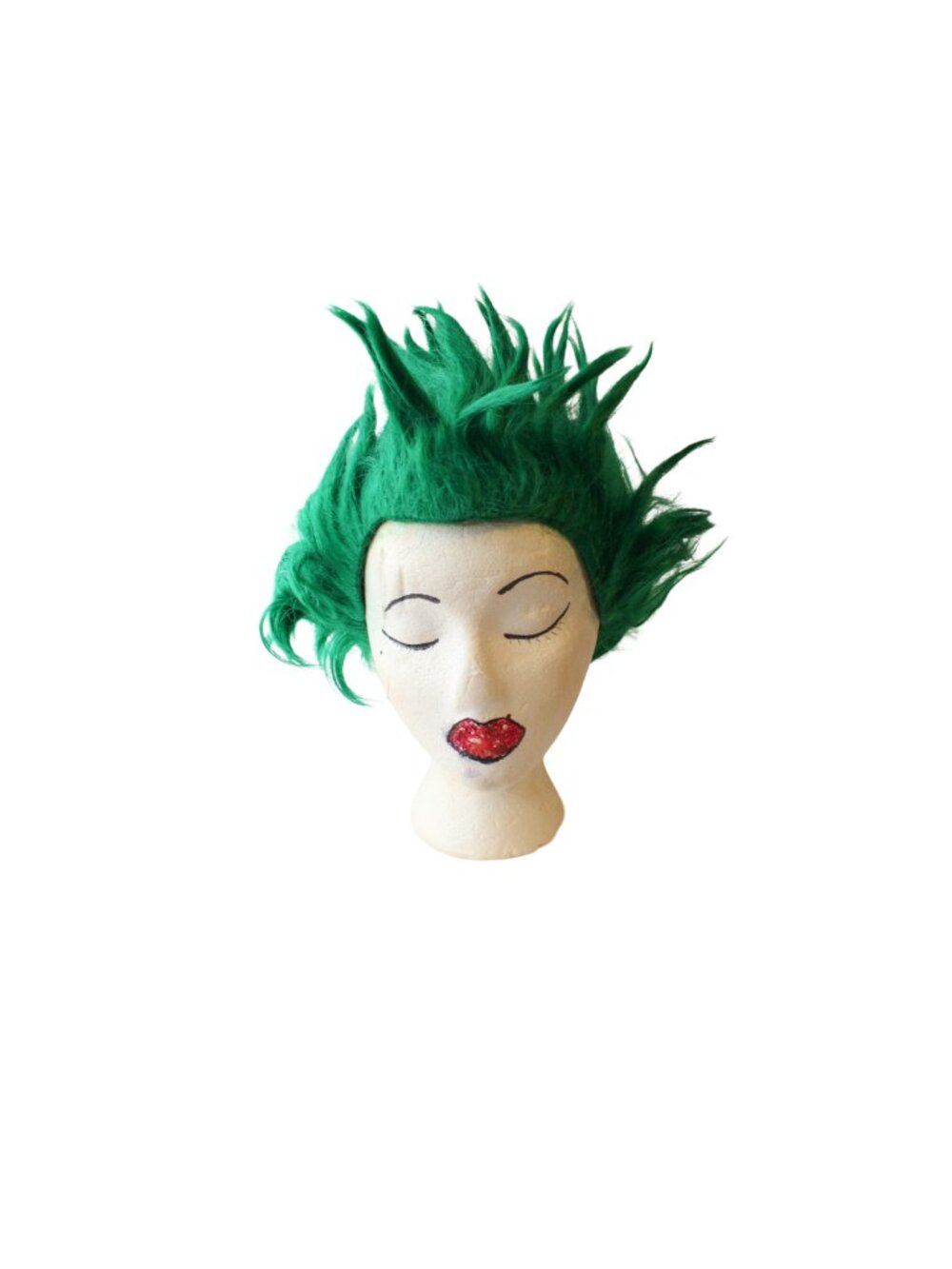 Green Cosplay Wig Spiky Short Anime Joker OSFM